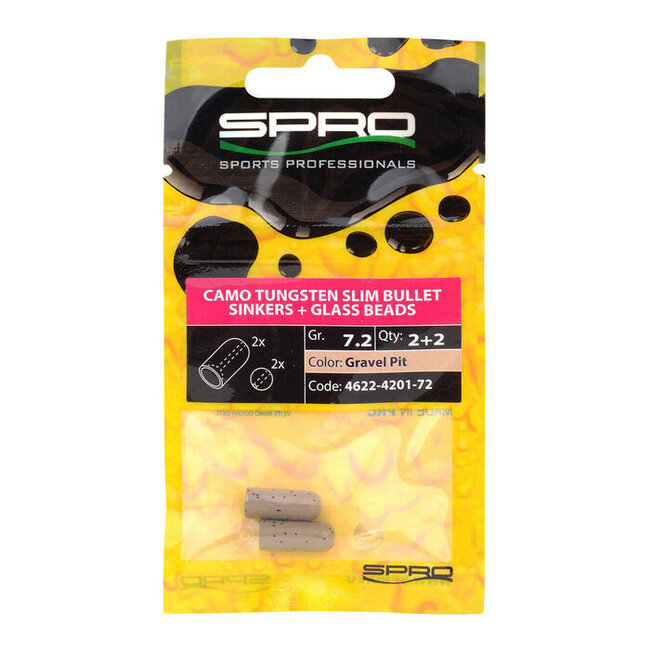 spro camo tungsten slim bullet sinkers