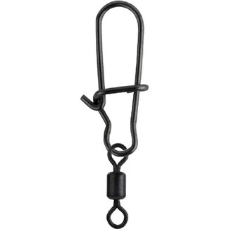 spro matt black easy snap & rolling swivel