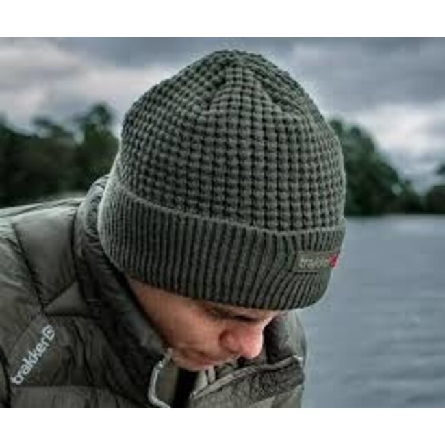 trakker textured lined beanie (bont-gevoerd)