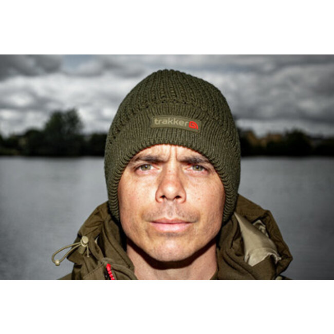 trakker textured lined beanie (bont-gevoerd)