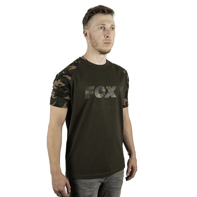 fox black camou raglan t-shirt