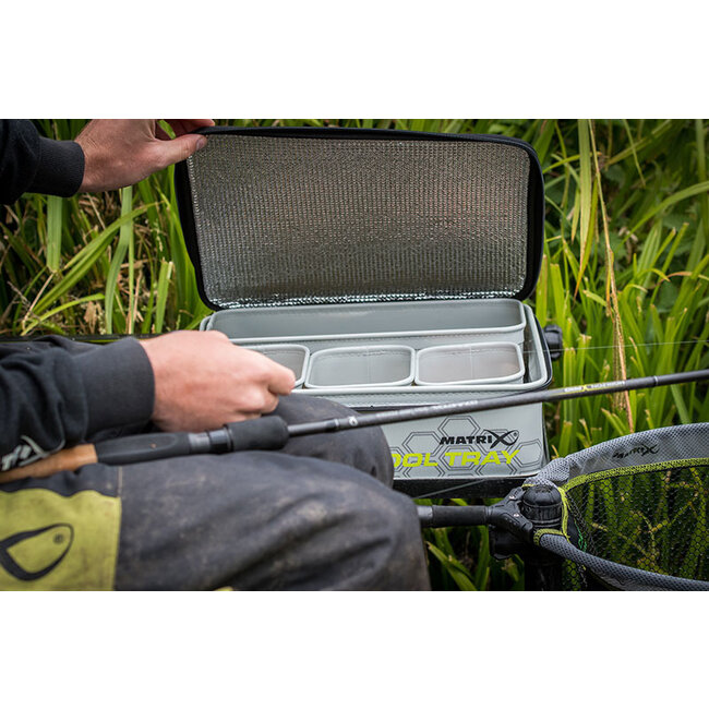 matrix eva bait cooler tray - light grey