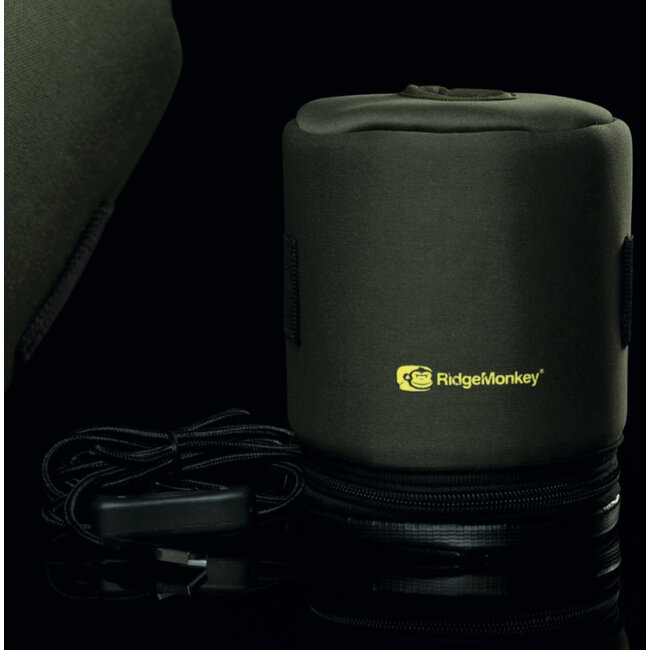 ridgemonkey eco power usb heated gas canister cover