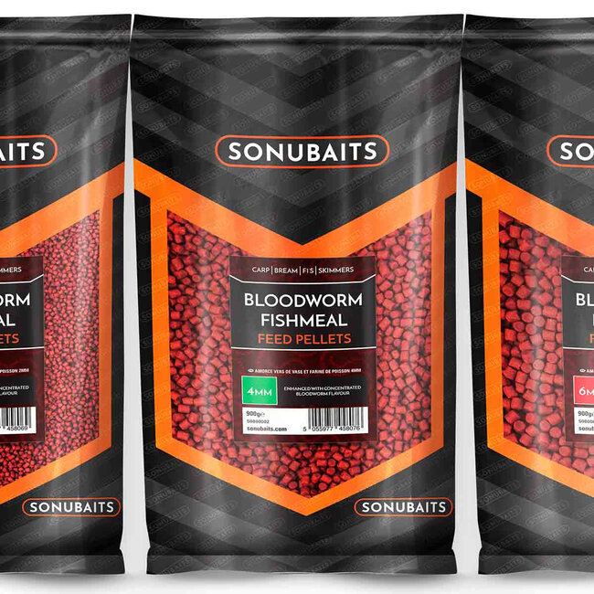 sonubaits feed pellets bloodworm fishmeal