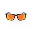 fortis eye wear bay matt black - orange lense