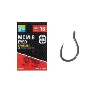 preston mcm-b eyed barbless hooks
