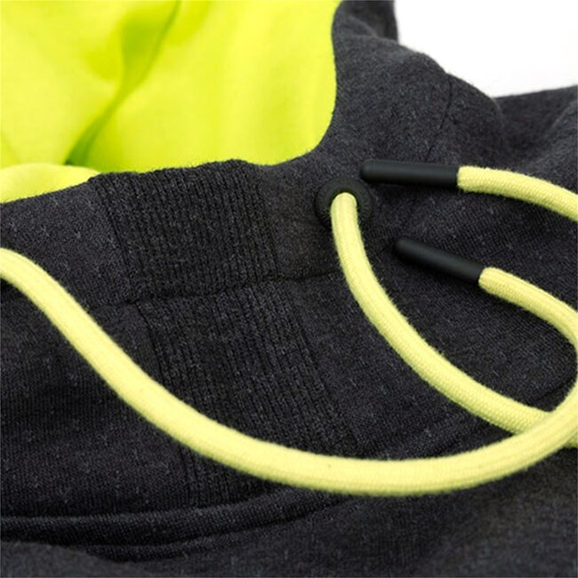 matrix minimal black marl lime hoody **laatste kans**