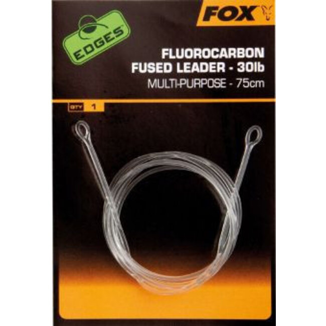 fox fluorcarbon fused leader (no swivel) 75cm