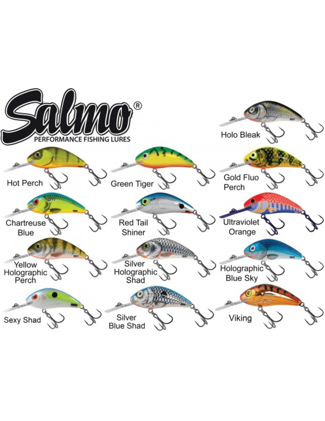 Salmo Rattlin Hornet Floating Wobbler Köder | 5,5cm, 10,5g | Tauchtiefe 2-4m | Perfekt Für Raubfische