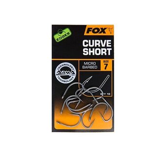 fox edge curve shank short hooks