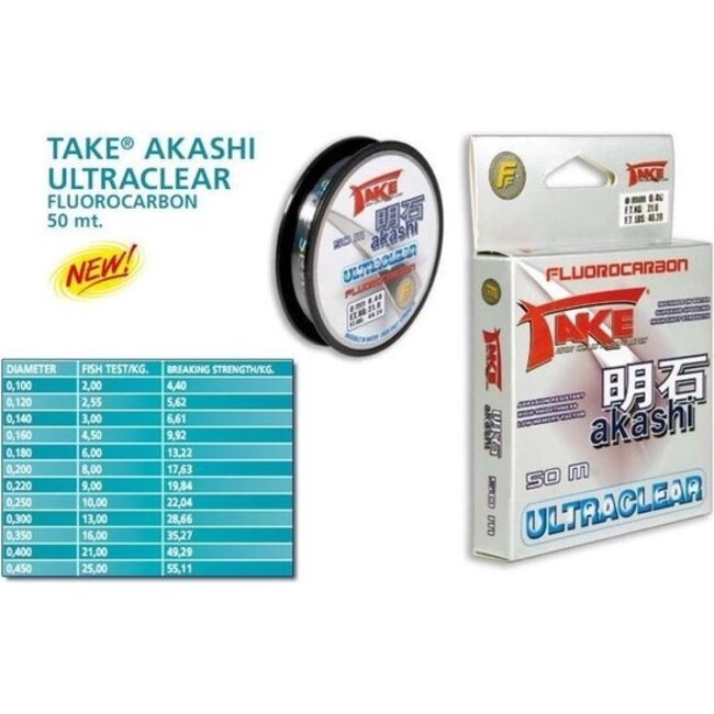 akashi ultraclear fluorocarbon 50mtr.