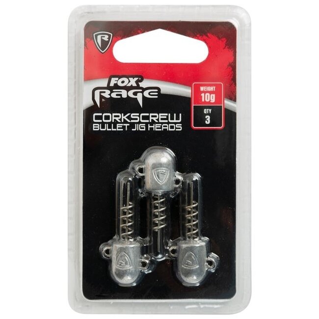 fox rage corkscrew bullet jig head