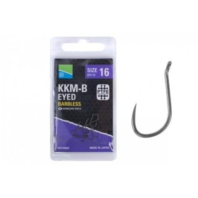 preston kkm-b eyed barbless hooks