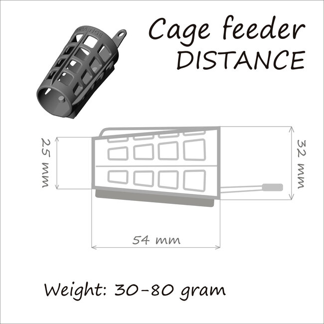 life orange feeder cage feeder distance