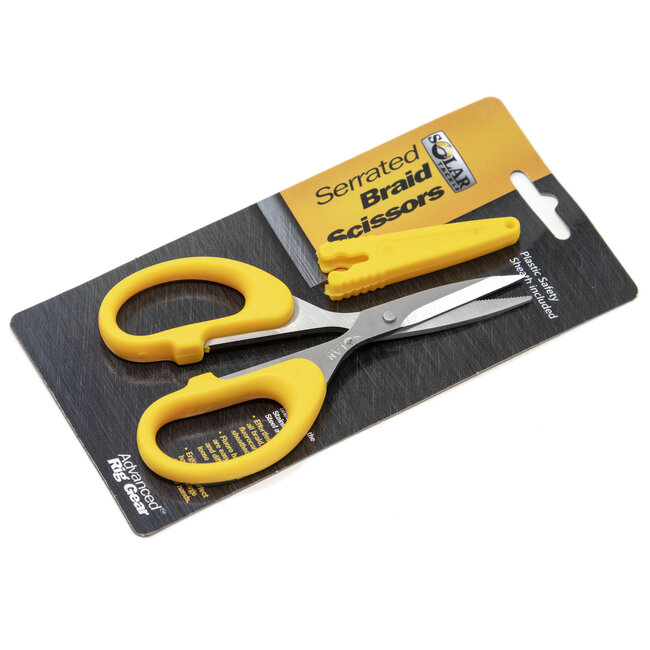 solar tackle serrated braid scissors