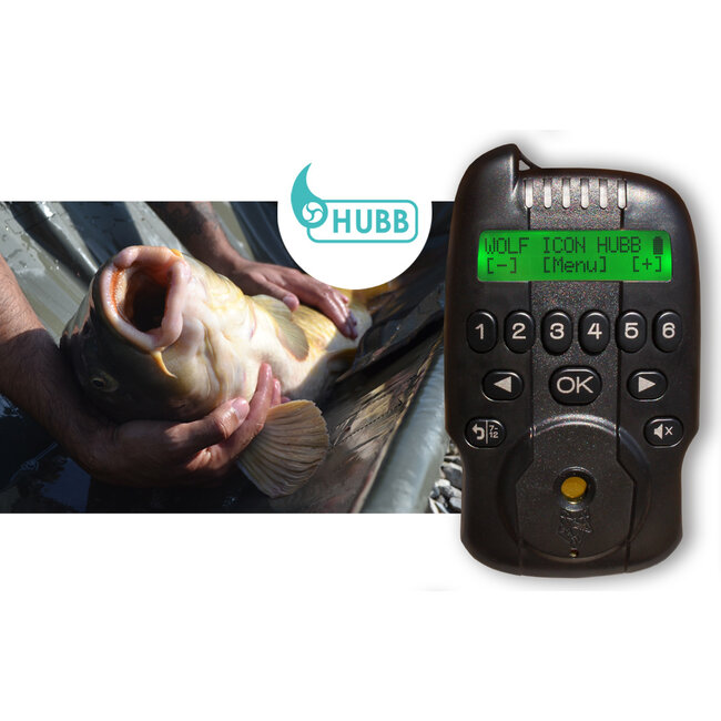 wolf icon q2 bite alarm 3+1 hubb receiver **laatste kans**