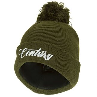 century green bobble beanie