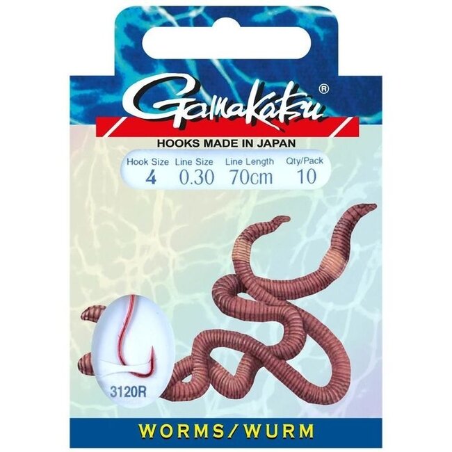 spro gamakatsu onderlijnen ls-3120 wormen