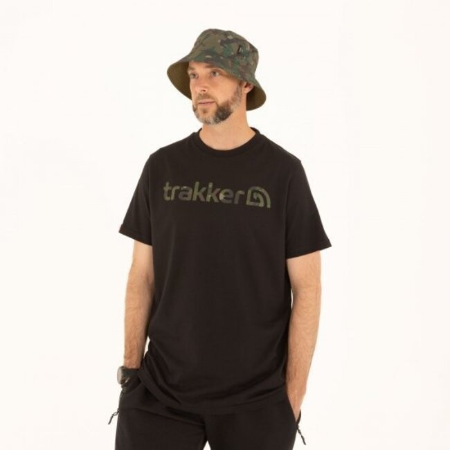 trakker cr logo t-shirt black camo
