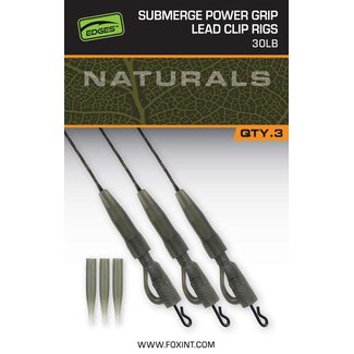 Fox naturals submerge power grip lead clip rigs **laatste kans**