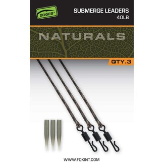 Fox naturals submerge leaders 40lb **laatste kans**