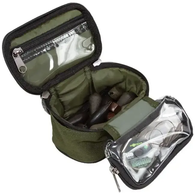 aqua lead and leader pouch black series