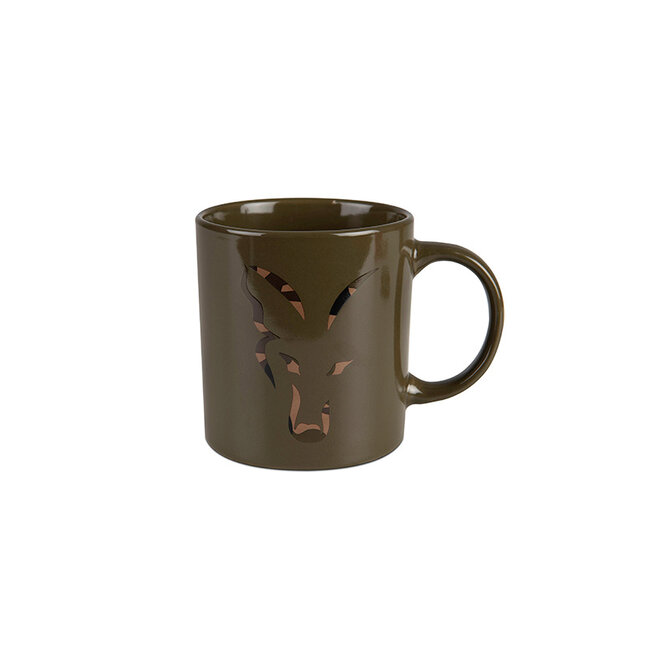 fox green & camo head ceramic mug