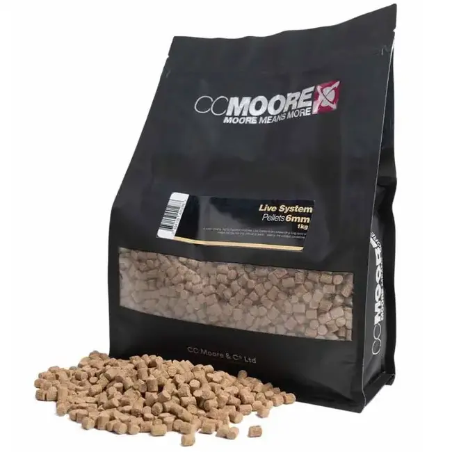 CC Moore live system pellets