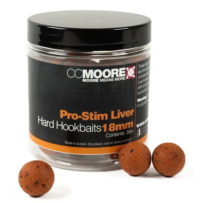 ccmoore pro-stim liver hard hookbaits