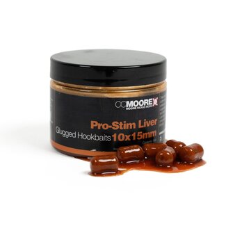 CC Moore pro-stim liver glugged hookbaits