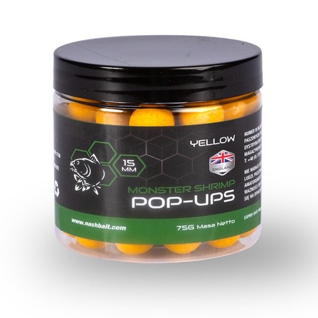nash monster shrimp pop ups yellow