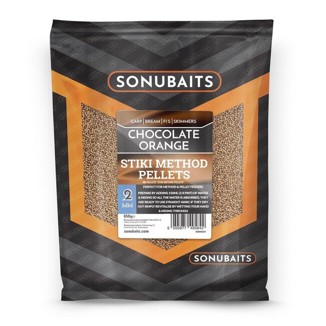 sonubaits chocolate orange stiki method pellets