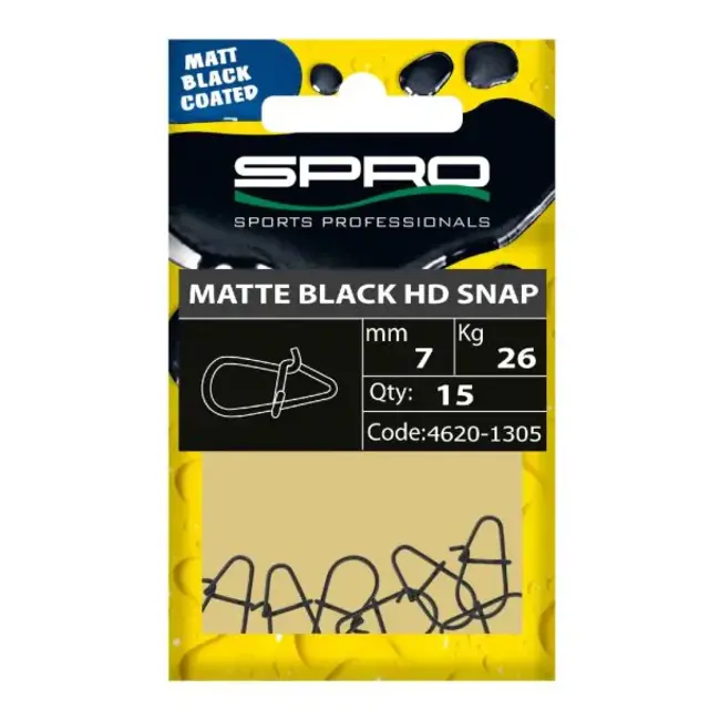 spro matte black hd snap