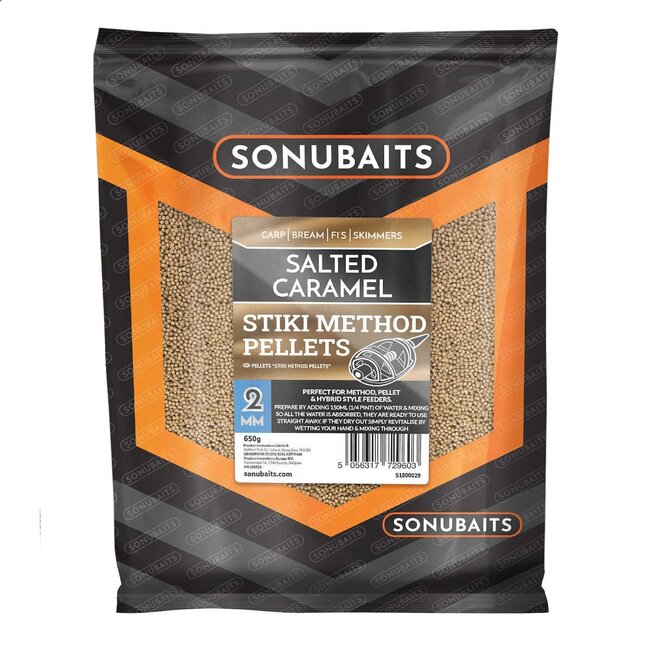 sonubaits stiki method pellet salted caramel