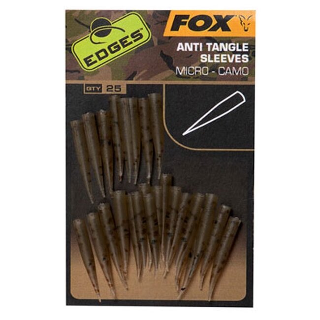fox edges camo micro anti tangle sleeves
