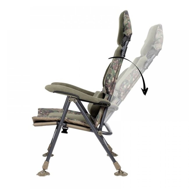 trakker levelite longback recliner camo