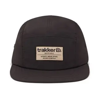 trakker 5 panel cr black cap