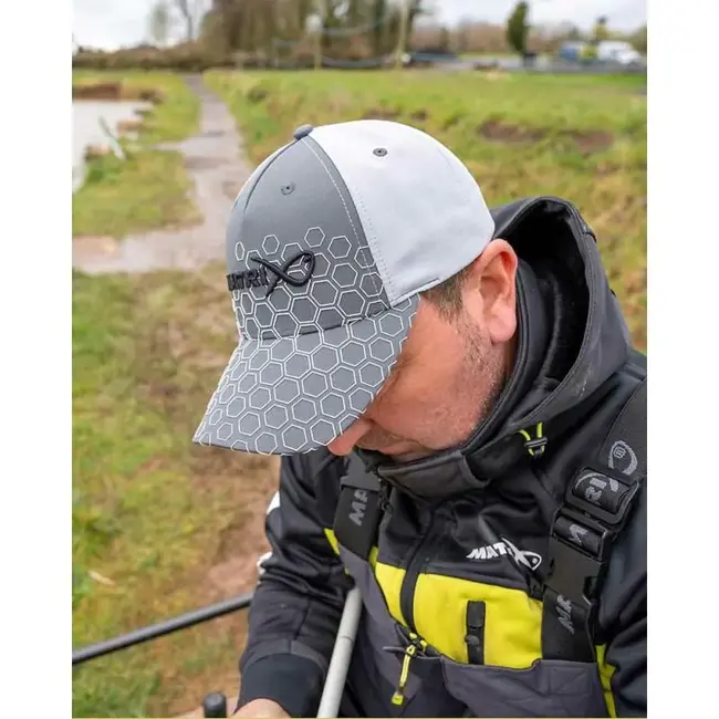 matrix hex print cap  grey