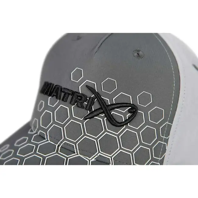 matrix hex print cap  grey