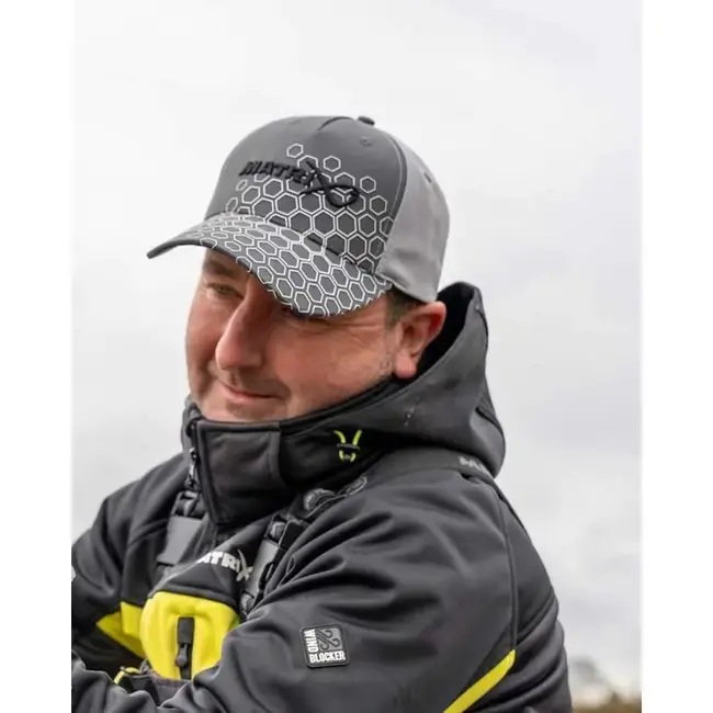 matrix hex print cap  grey