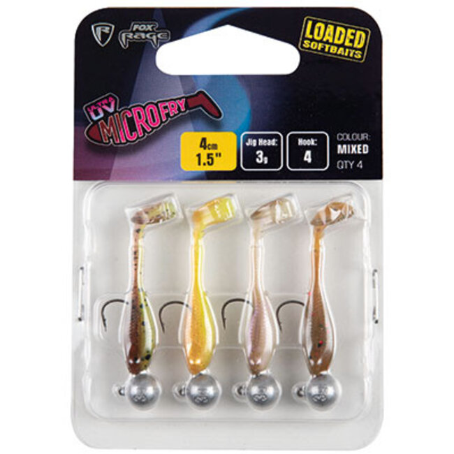 rage ultra uv micro fry loaded lure pack