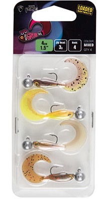Pack 4 leurres ultra UV Slick Shad 13cm Stickleback Fox Rage