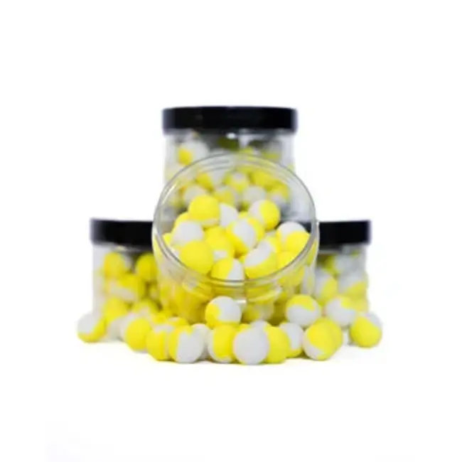 bcs baits banana 2-tone pop-ups wit/geel