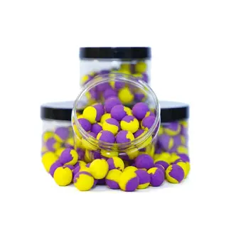 bcs baits cherry 2-tone pop-ups paars geel