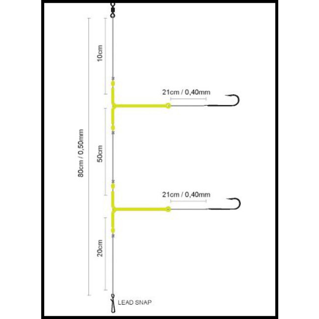 spro glow boom natural 05 paternoster