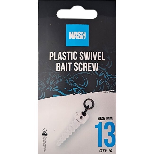 nash plastic swivel bait screw 13mm