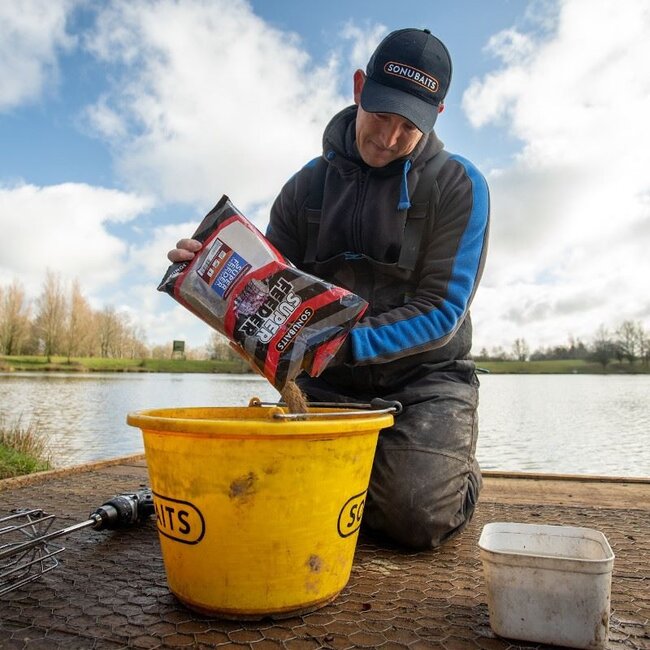 sonubaits supercrush groundbait super feeder - sweet fishmeal