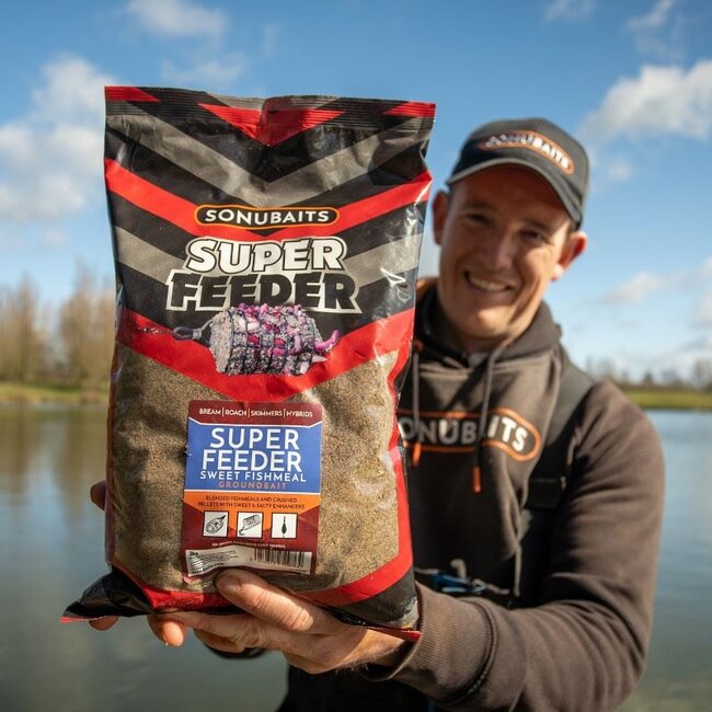 sonubaits supercrush groundbait super feeder - sweet fishmeal