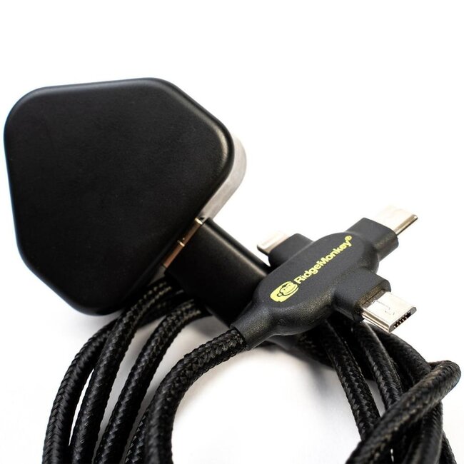 ridgemonkey vault 12watt usb ac mains adaptor