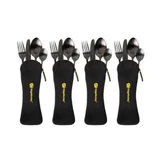 ridgemonkey dlx cutlery set four pack nieuw model